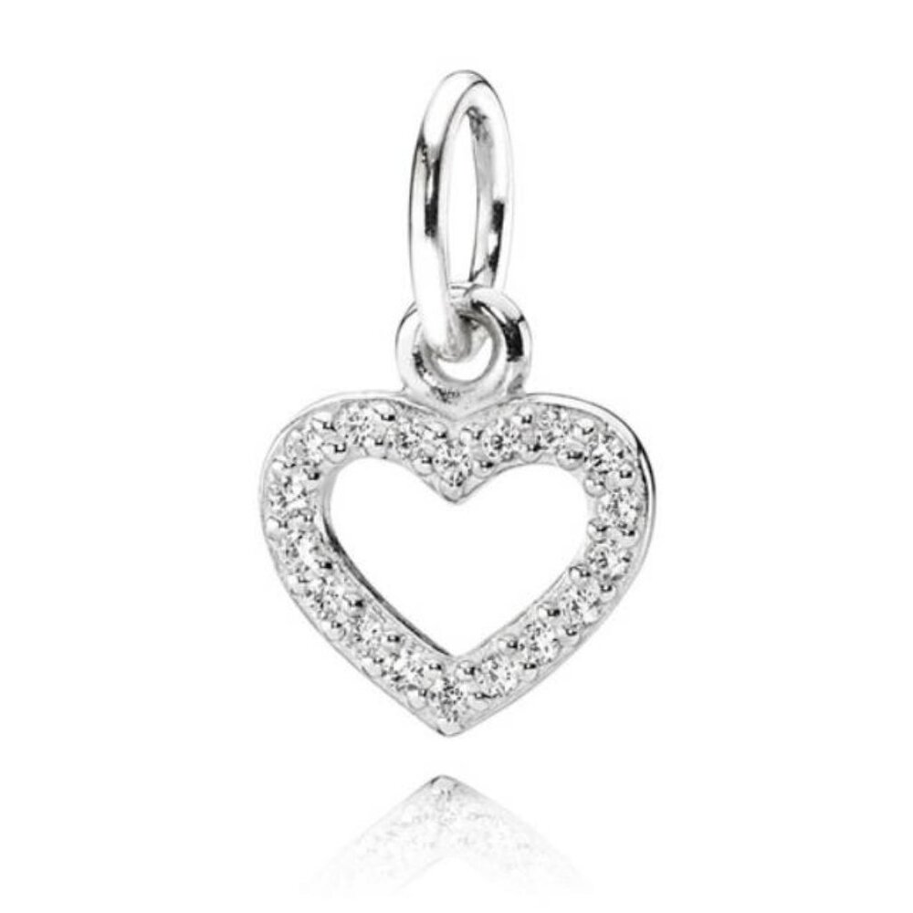 Authentic PANDORA #390325CZ Be My Valentine Pendant with Clear CZ (RETIRED)